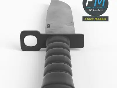 Bayonet knife 3D model