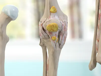 Human Knee Bone Set 3D model