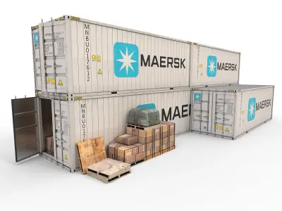 Reefer Containers 3D model