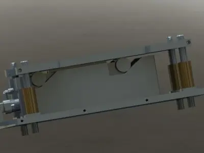 Automatic up and down feeding platform 3D model