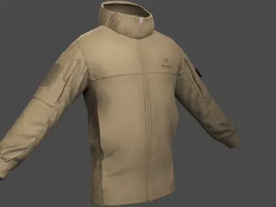3D Model of Cold WX Jacket LT Gen 2 in 4 Colors Low-poly 3D model