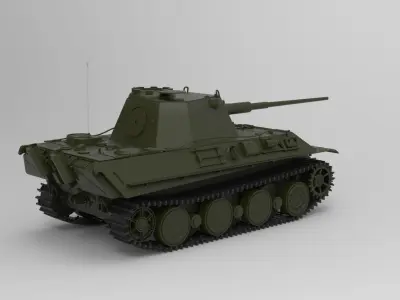 Panzer II 3D model