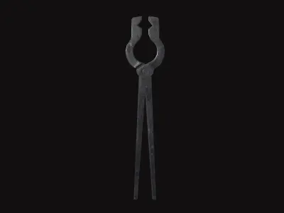  Medieval Tong Low-poly 3D model
