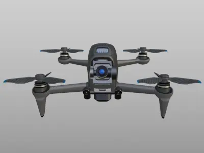 Carbon Fiber Drone 3D model