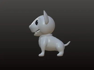 Bull Terrier Dog 3D model