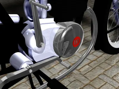 MONTESA BRIO a classic motorcycle 3D model