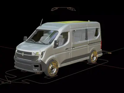 Renault Master Passenger Van 3D model