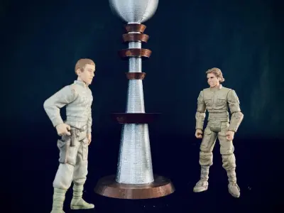 Custom TESLA BALL FRANKENSTEIN LAB DIORAMA PART 3D print model