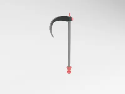Lowpoly Sickle 005 Free low-poly 3D model