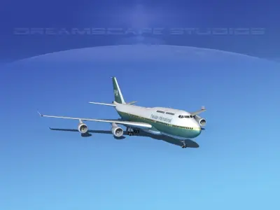 Boeing 747-400 Pakistan  3D model