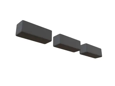 Morse Code O v1 001 Low-poly 3D model