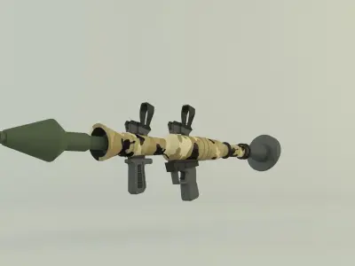 RPG rocket weapon 3D model