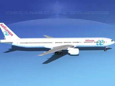 Boeing 777-300 MP Air Europa 3D model