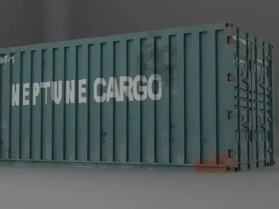 Container Free low-poly 3D model