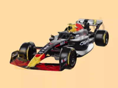F1 Car 3D Model High Detail Formula Racing Vehicle Low-poly 3D model