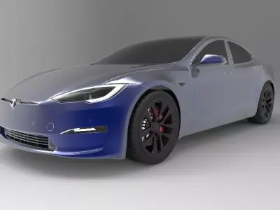 Tesla Model S Plaid 2023 3D model
