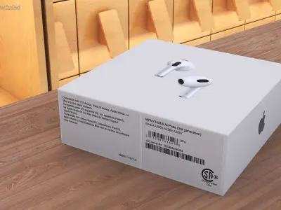 Box AirPods 3D model