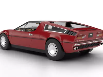 Maserati Bora 1972 3d model 3D model