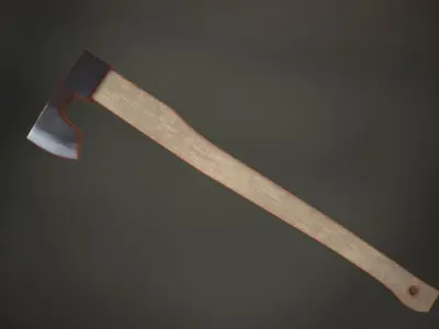 Axe Low-poly 3D Low-poly 3D model