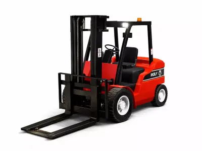 Forklift WOLF Low-poly 3D model