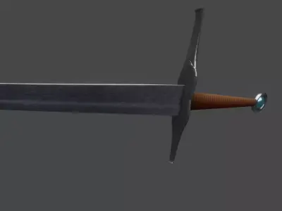 Sword Free low-poly 3D model 14