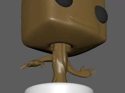 Groot Plant based off Pop Funko 3D model