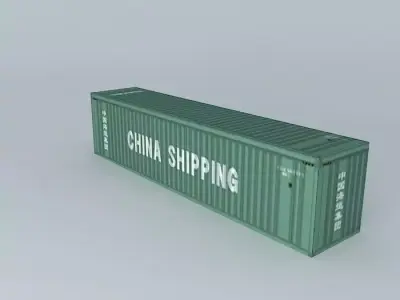 China Shipping Container 40 Free 3D model