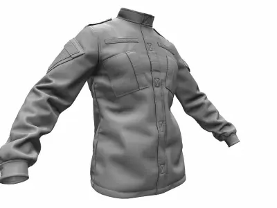 ACU Army Combat Uniform Jacket High Poly 3D model