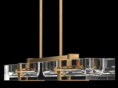 SAVILE LINEAR CHANDELIER 48 3D model