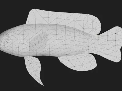 Grammidae Low-poly 3D model
