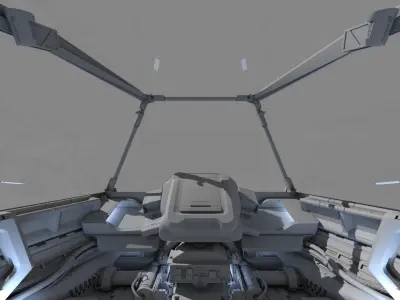 Spaceship Cockpit v1 3D model purchase