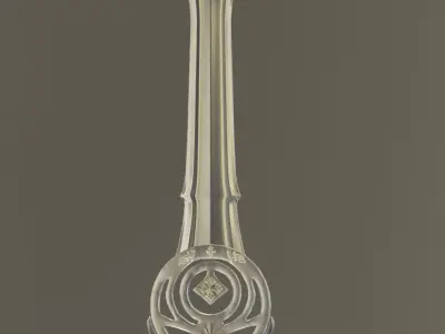 Game Ready Fantasy Sword Low-poly 3D model