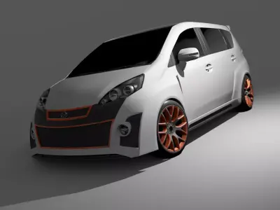 Perodua Alza Infinite Concept 2010 3D model