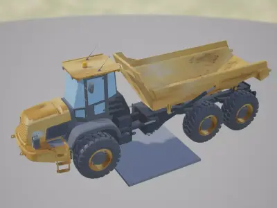Dump Truck Low-poly 3D model buy
