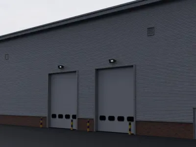 Warehouse 6 Low-poly 3D model