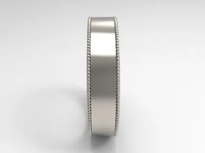 woman solitaire ring 7 part r00127 3D print model