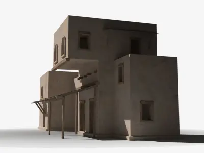 Arab x49 Low-poly 3D model