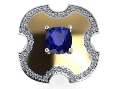 Unique Ring 0268 3D print model