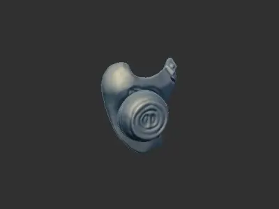 Cyber Oni Mask Scan for Toys 3D print model