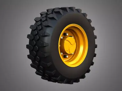 Loader Wheel and Tire 3D model