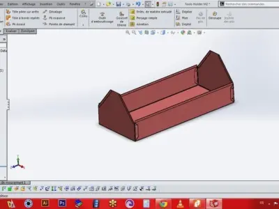 Simple Tools Box Holder M1 Free 3D model