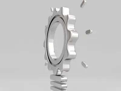 Bulb shape gear 3d model  3D model