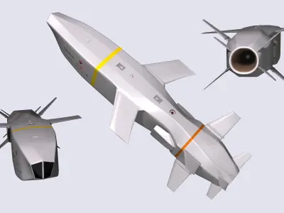 SOM-J Missile 3D model