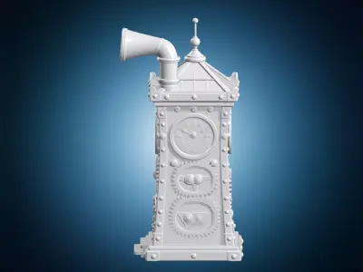 Steampunk Dice Tower 3D Print Model 3D print model