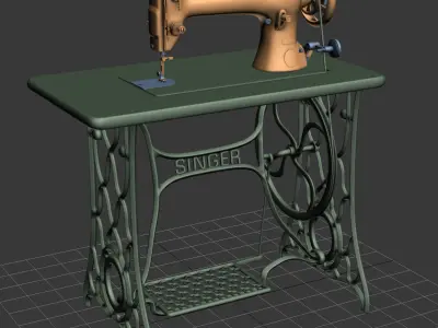 Singer Sewing Machine 3D model buy