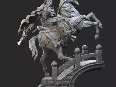 Guan Yu - Statue 3D print model