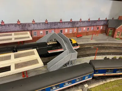 Model Railway Concrete Platform Footbridge 3D print model