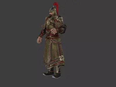 Armor of Ancient Military Generals in the Ming Dynasty 3D model