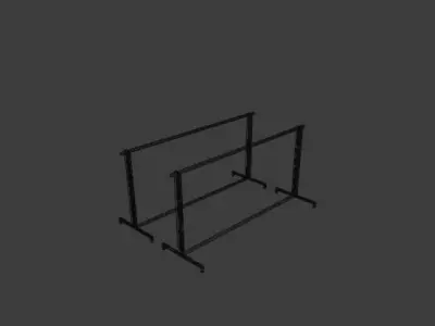 Market rack Low-poly 3D model