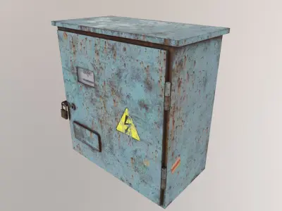 Electricity Box 2 Low-poly 3D model